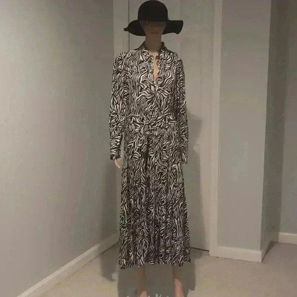 Zara zebra print maxi dress - Picture 3 of 15